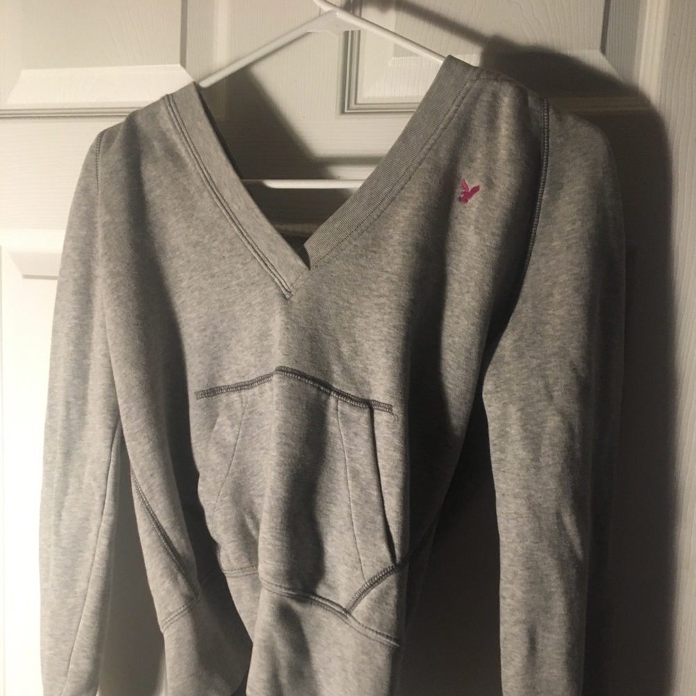 V-neck hoodie